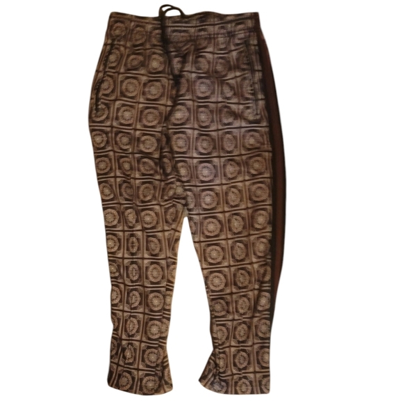 urban outfitters UO Side striped unisex medallion brown black oscar track pants - Picture 3 of 6